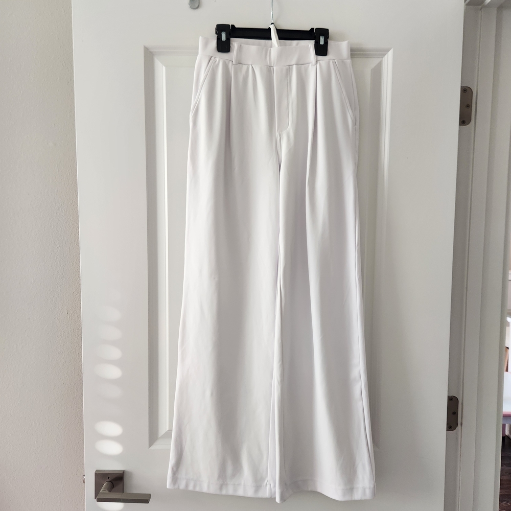 HALARA White Wide Leg Pants